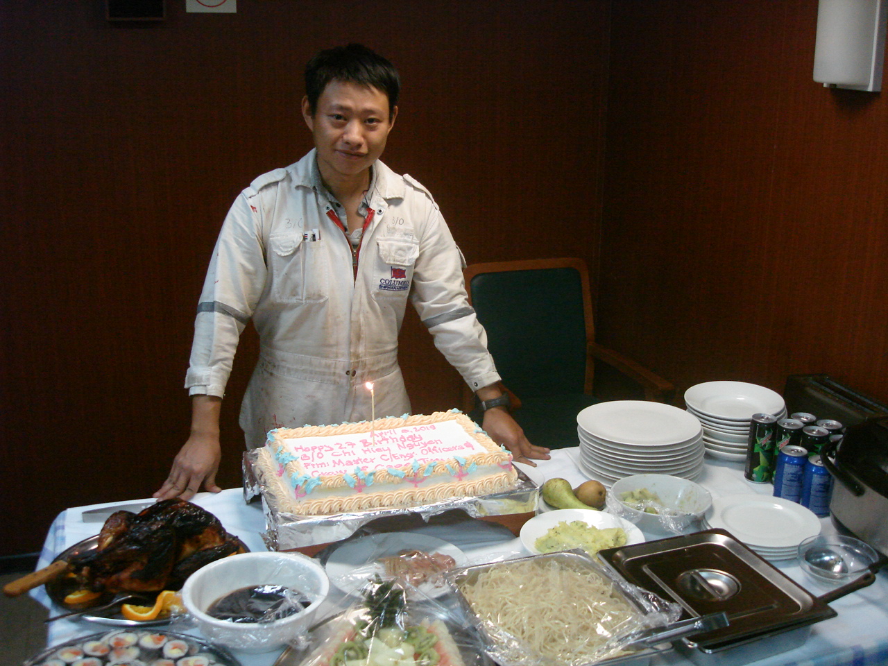 Birthday on board as Third Officer